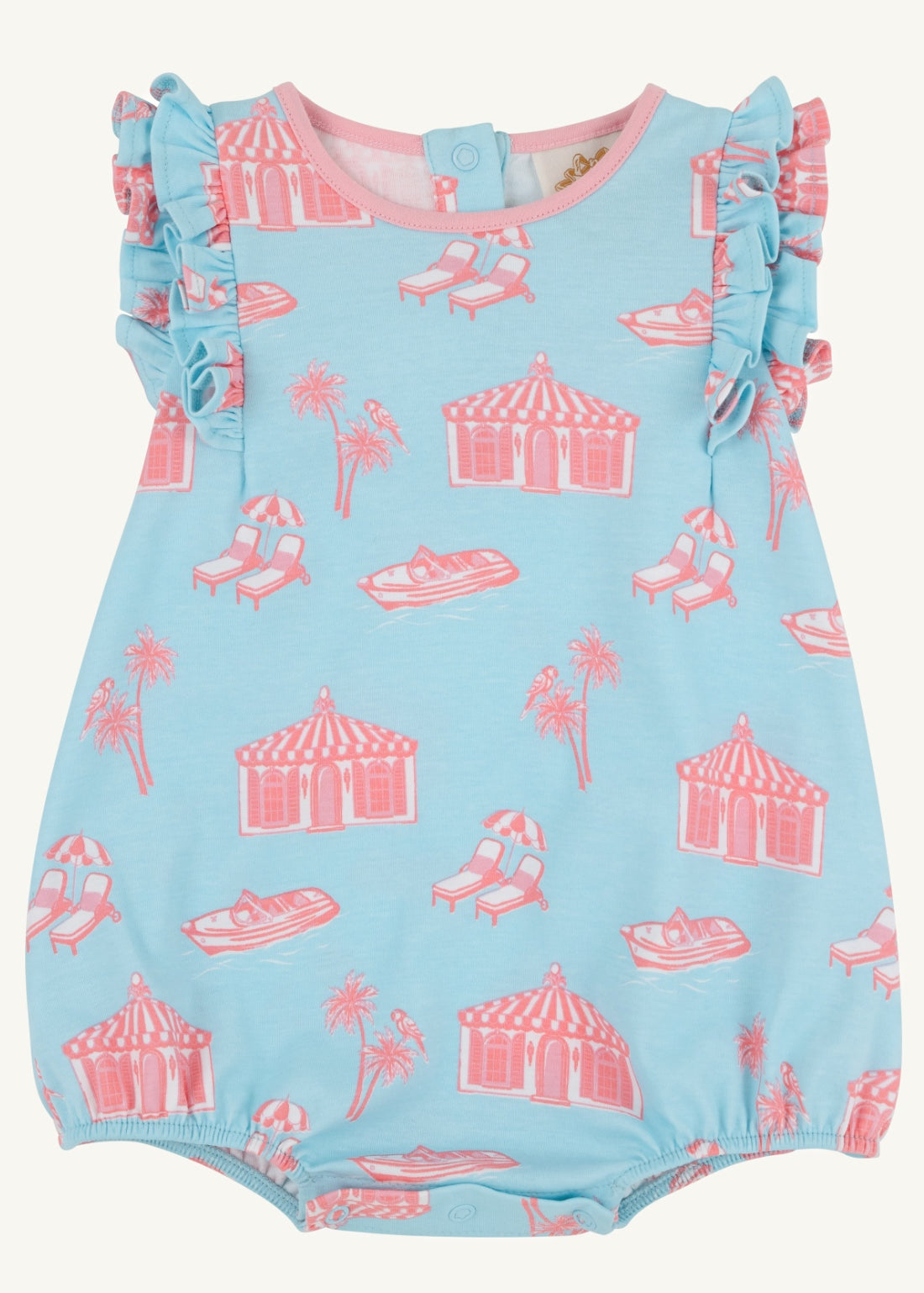 Ruehling Ruffle Pima Bubble- Parrot Cay