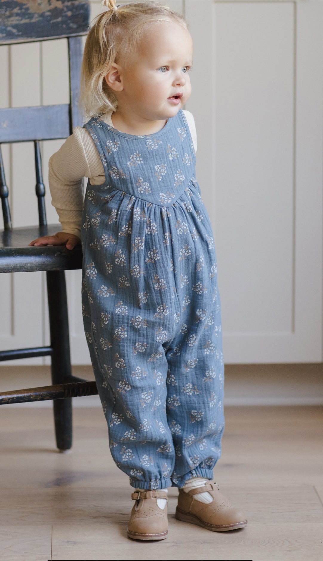 Maisie Overall- Blue Floral