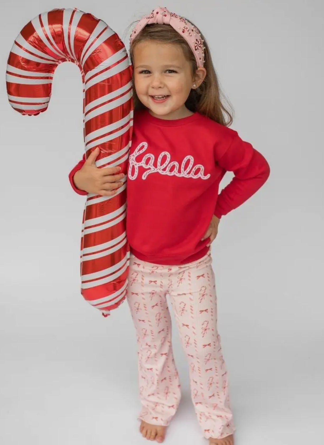 Candy Cane Lane Christmas Flare Legging