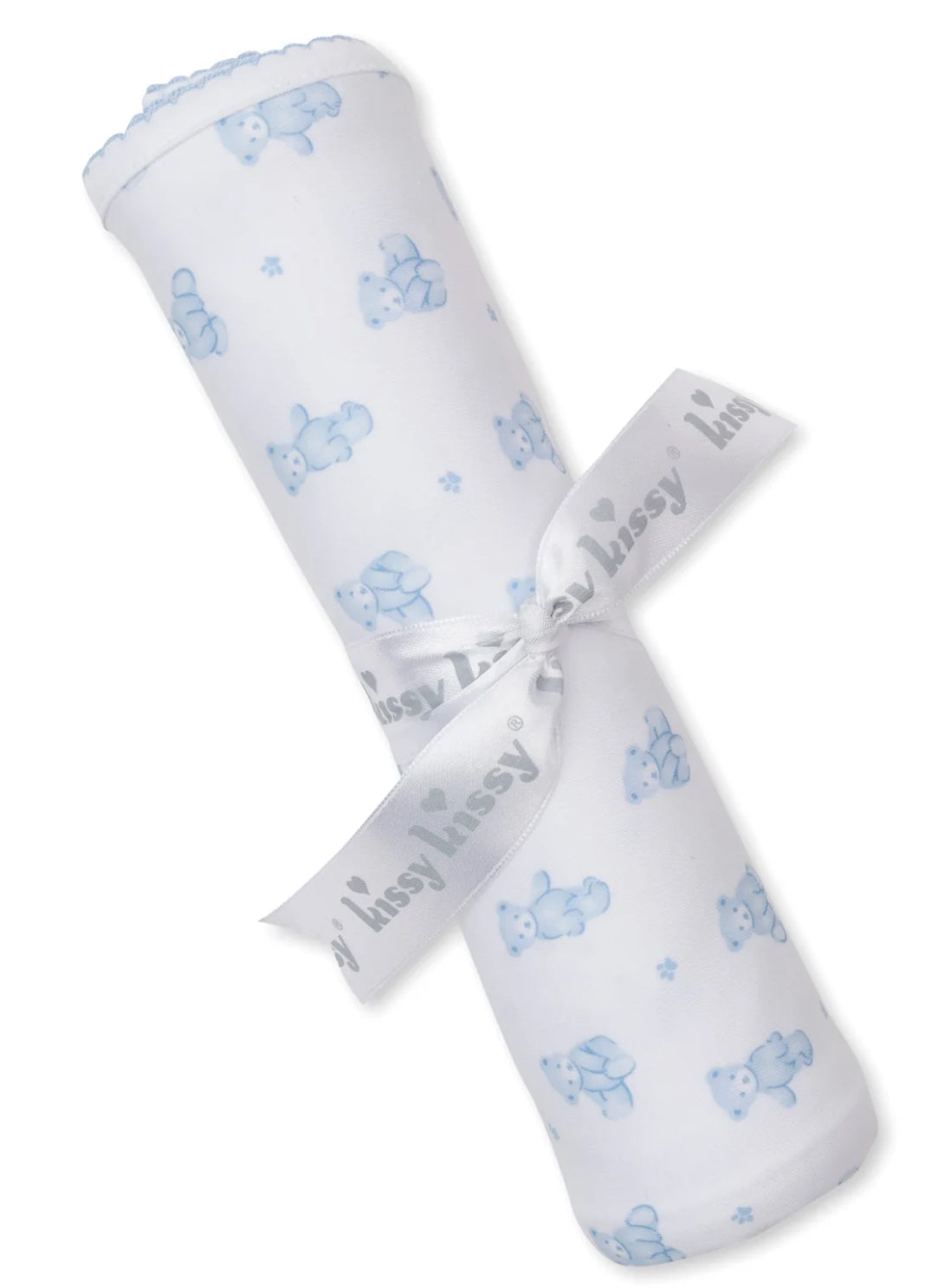 Teddy Bear Tine Blue Blanket