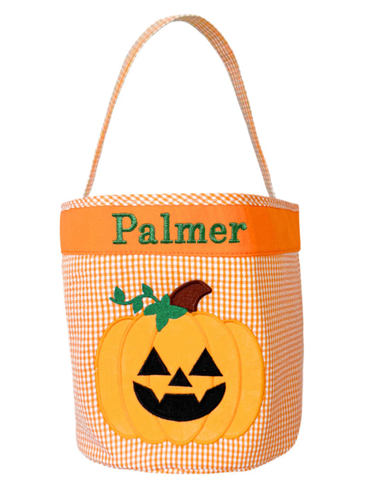 Customizable Petite Jack-o-Lantern Pumpkin Tote