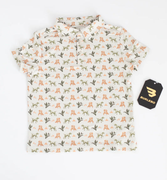 Youth Performance Polo- Mallard Duck Dog
