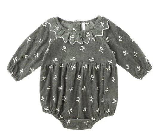 Freya Romper- Blossom Embroidery