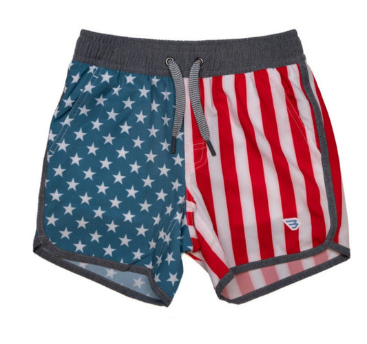 Youth Swim Trunk- Throwback USA