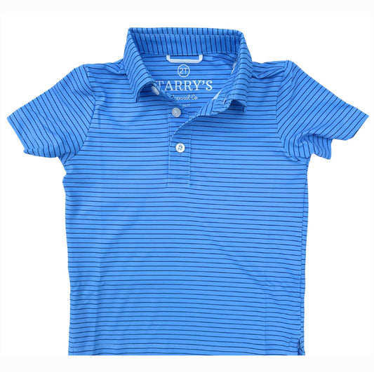 Performance Polo- Blue & Navy