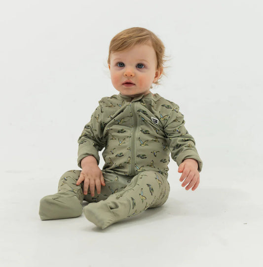 Baby Zip Up- Flying Ducks