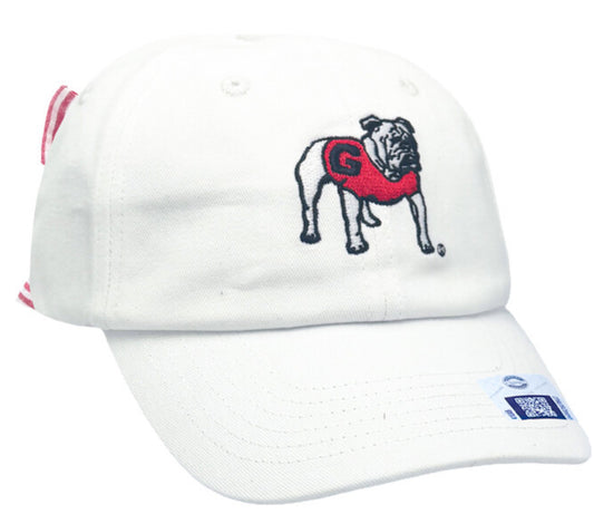 Officially Licensed UGA Baseball Hat with Bow (Baby/Toddler)