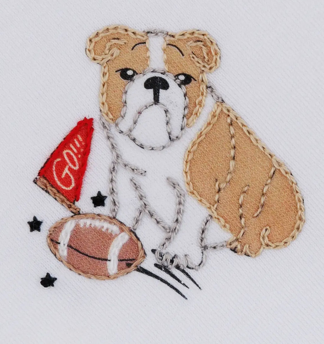 Go Dawgs! Embroidered Diaper Cover Set
