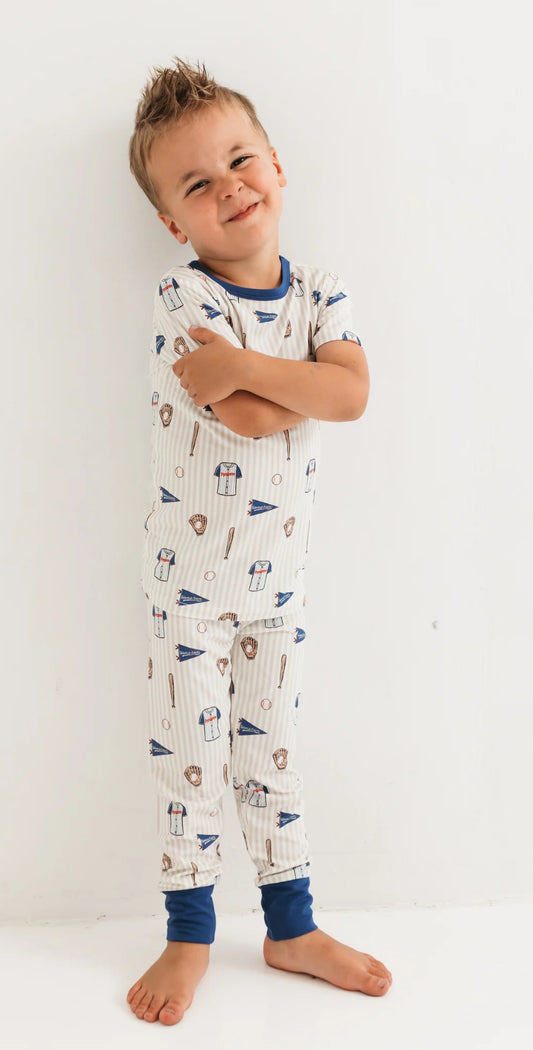 Blue Baseball Two Piece Set