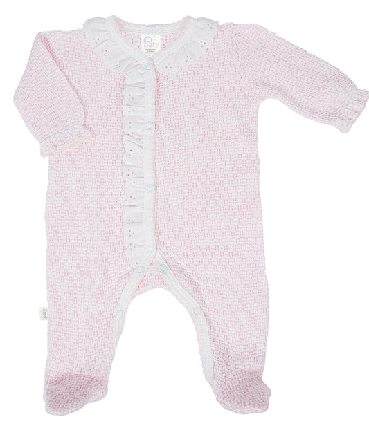 Knit Footie with Eyelet