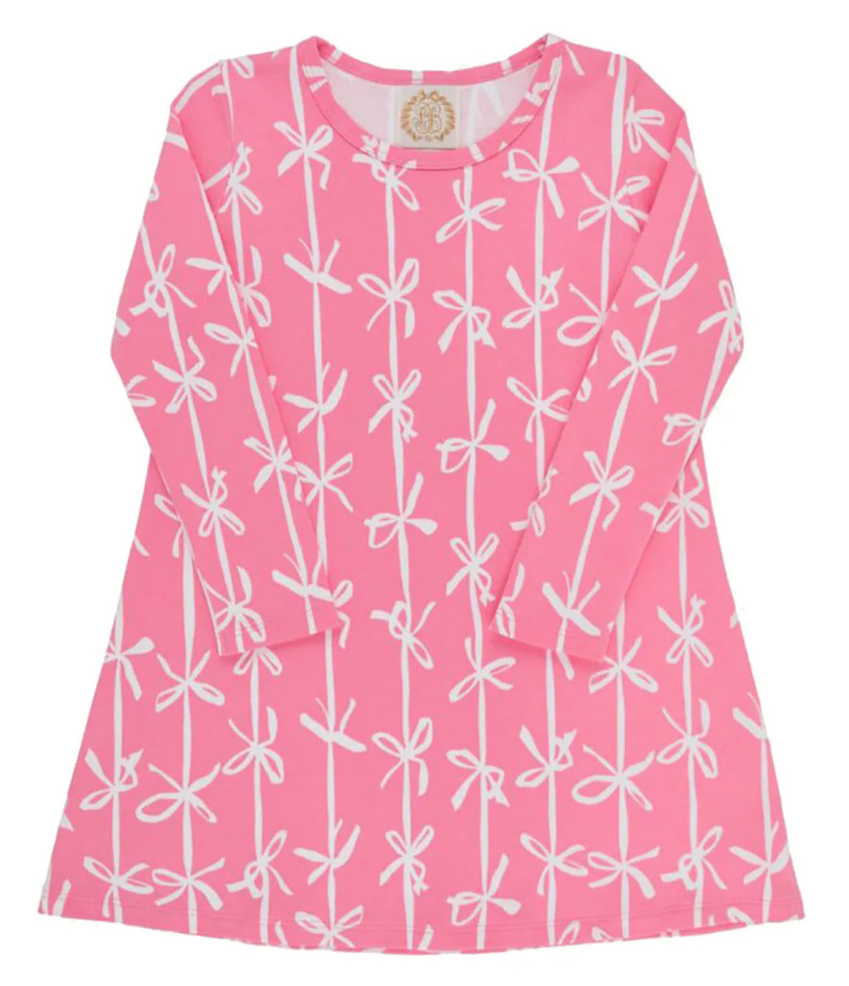 Long Sleeve Polly Play Dress- Braselton Bows