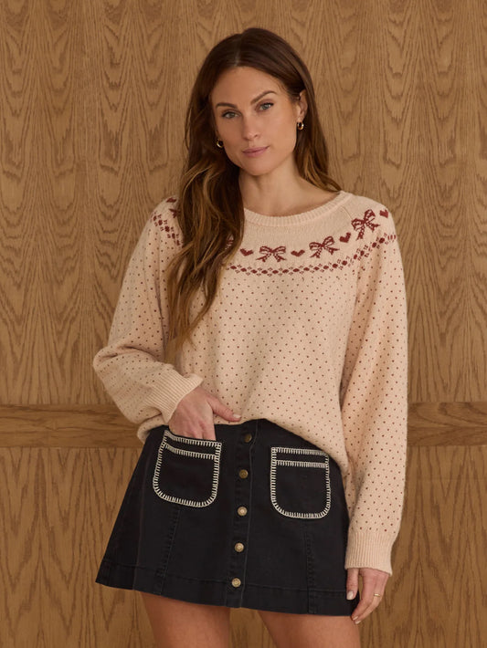 Fair Isle Sweater- Bows
