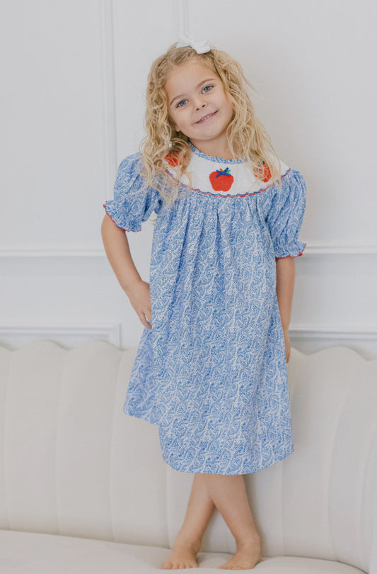 Blue Apple Dress
