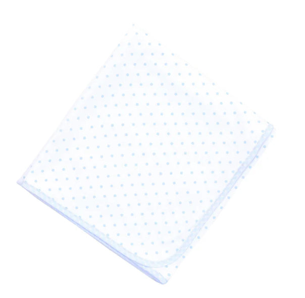 Gingham Dots Receiving Blanket