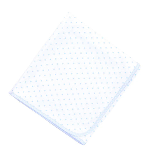 Gingham Dots Receiving Blanket