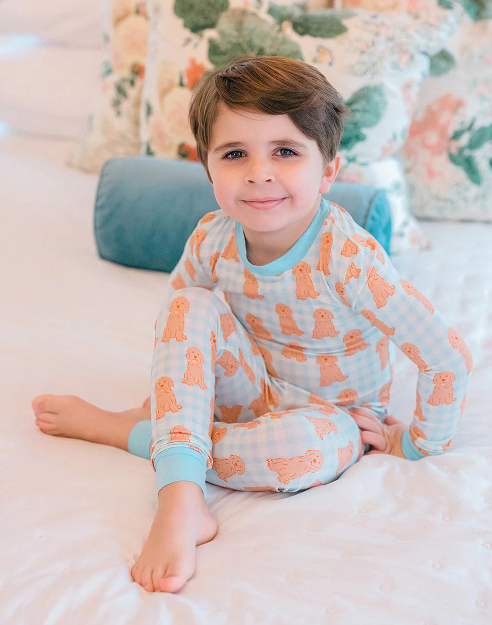 Blue Goldendoodle pj set