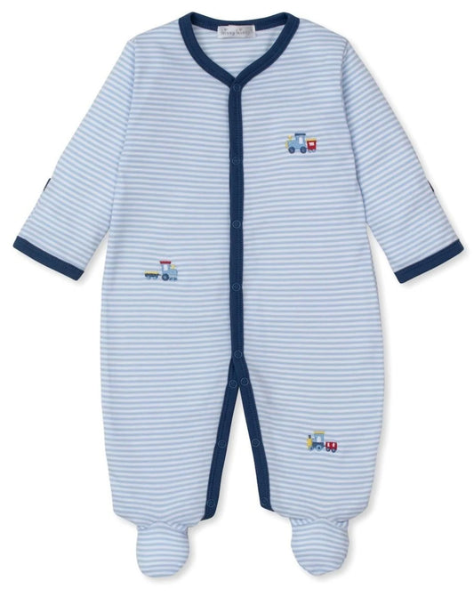 Embroidered Train Footie