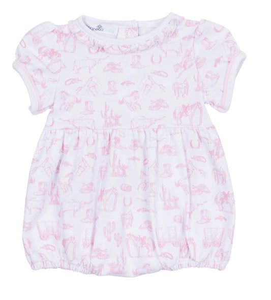 Wild West Toile Bubble- Pink