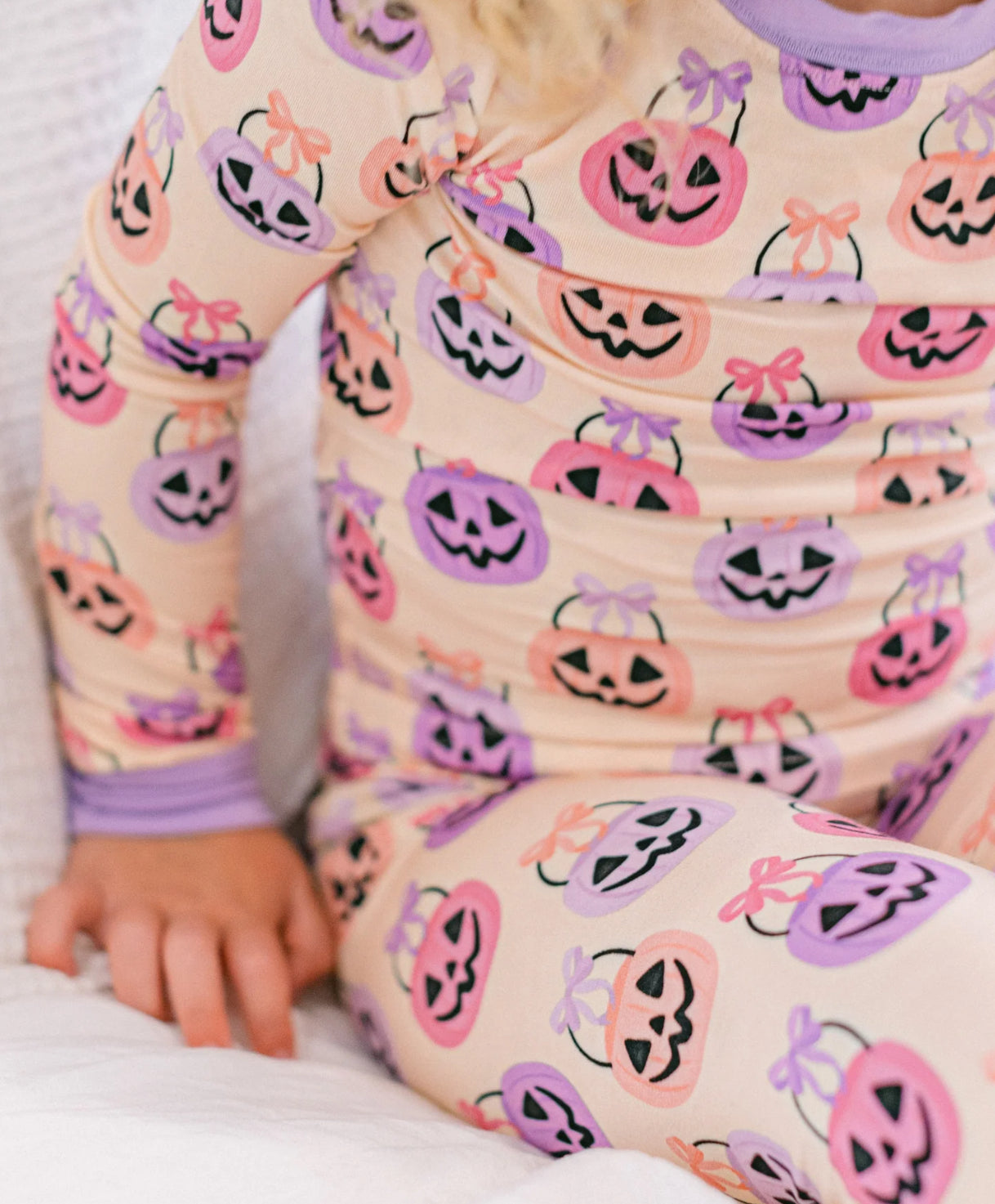 Pink Halloween Bucket PJ Set