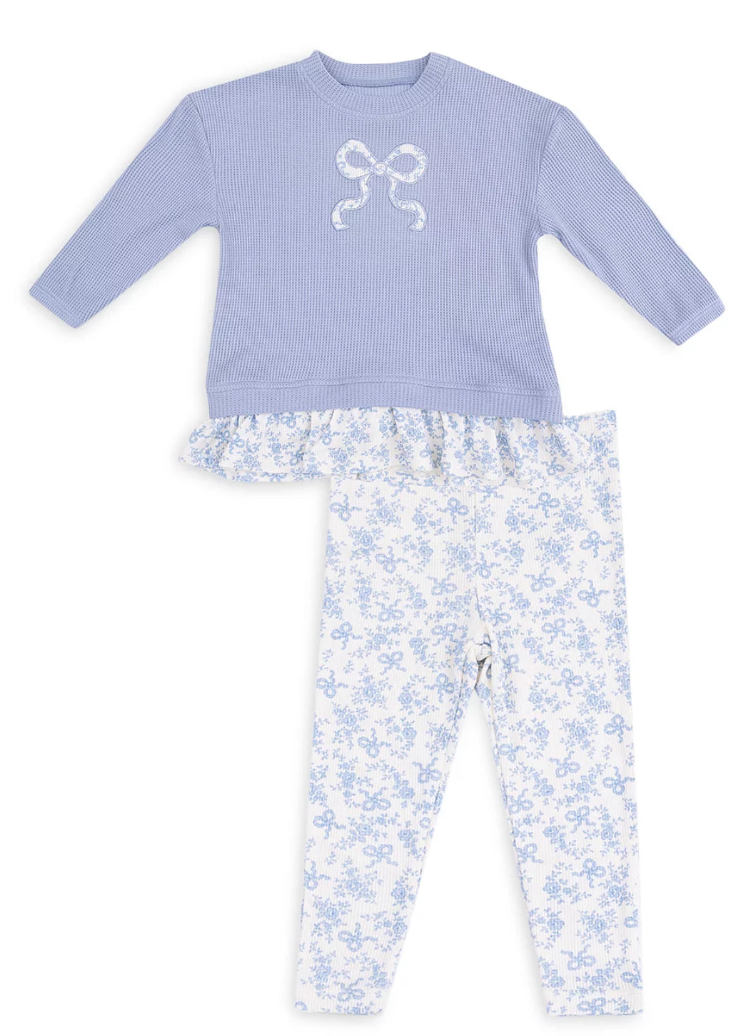 Romi Floral Waffle Pull Over