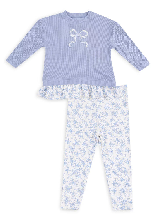 Romi Floral Waffle Pull Over