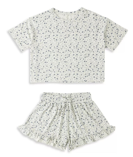 Mosie Set Blue Ditsy