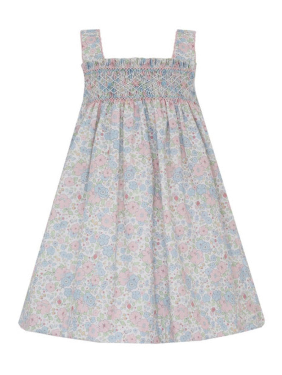 Caroline Pink and Blue Liberty Floral Sundress