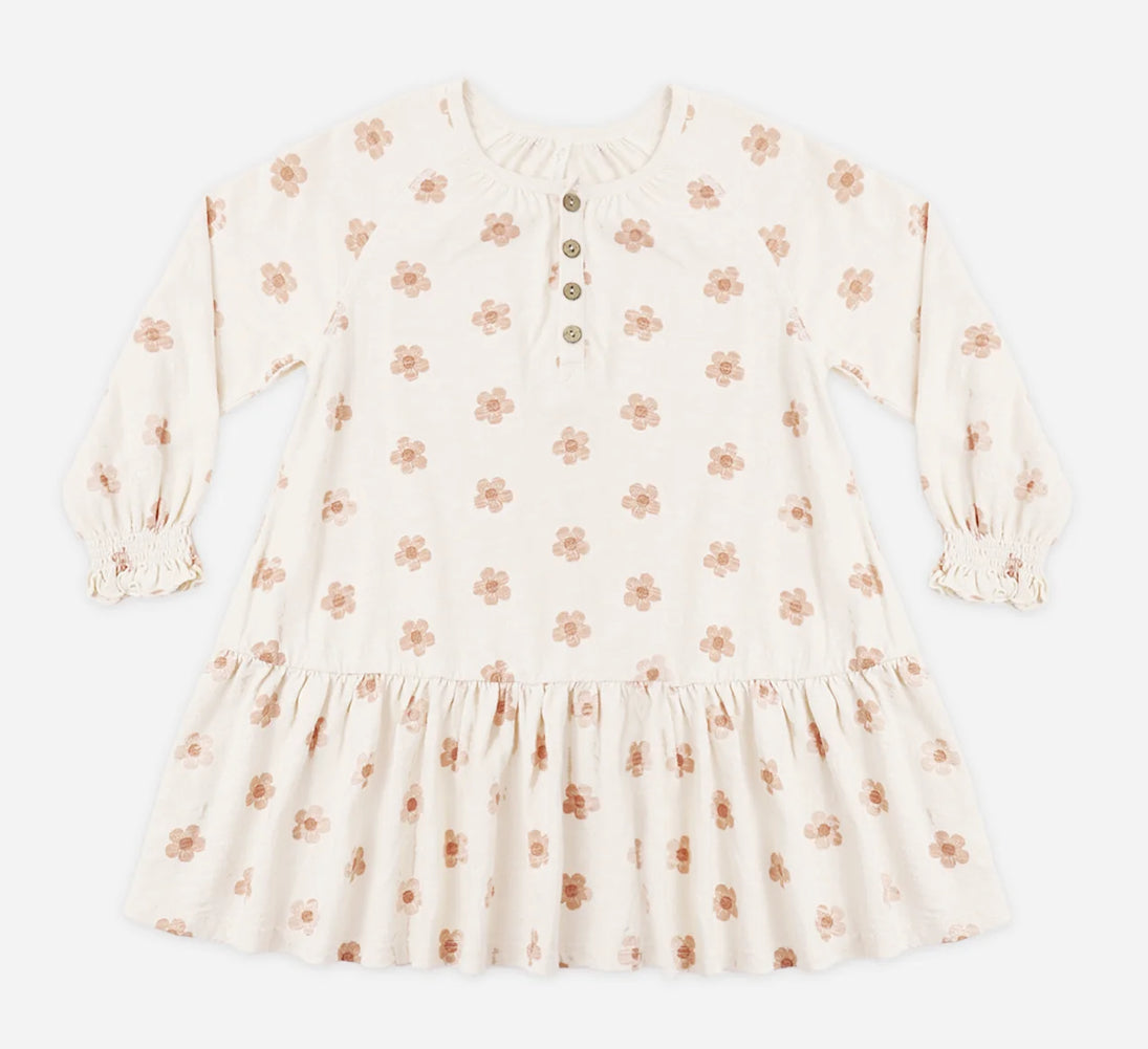 Swing Dress- Pink Daisies