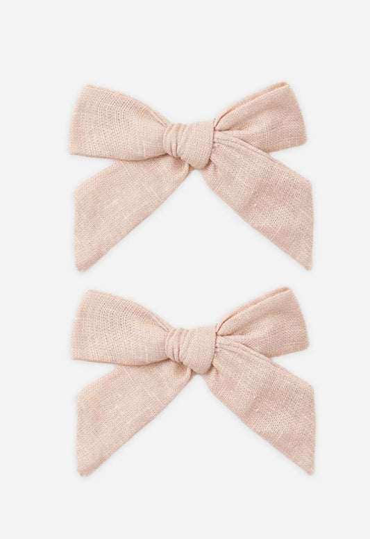 Bows, Set of 2 Blush