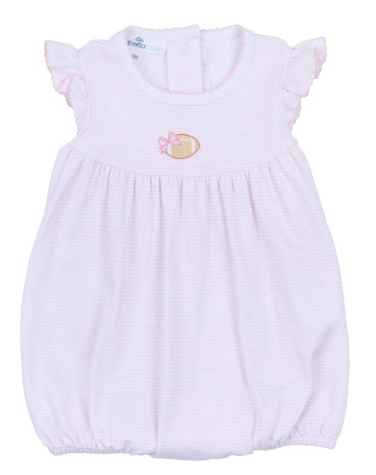 Touchdown Cutie Embroidered Flutter Sleeve Bubble