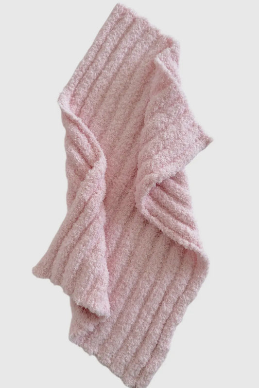 Bliss Wave Mini Blanket, Baby Pink