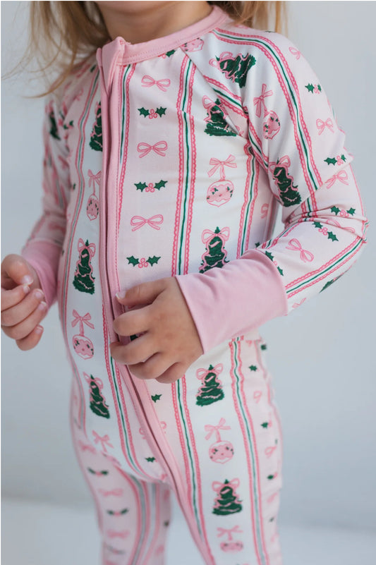 Pinkmas Zipper Romper