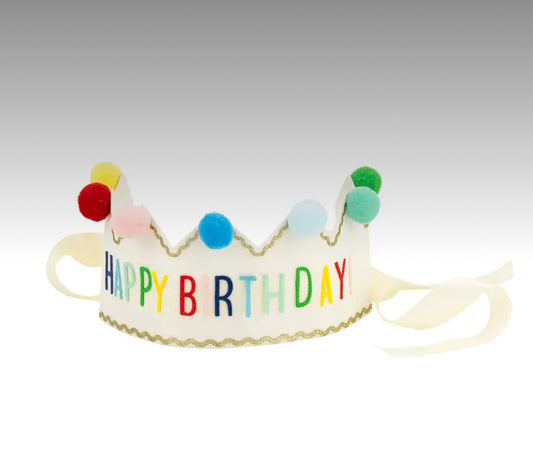 Happy Birthday Felt Crown