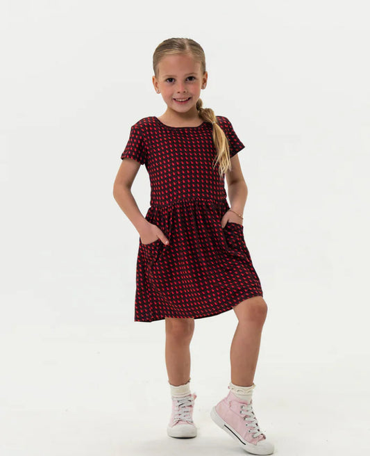 Moxie Dress- Georgia- Red and Black