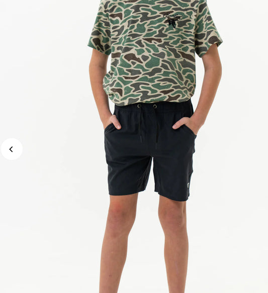 Youth Athletic Short- Duck Camo Liner