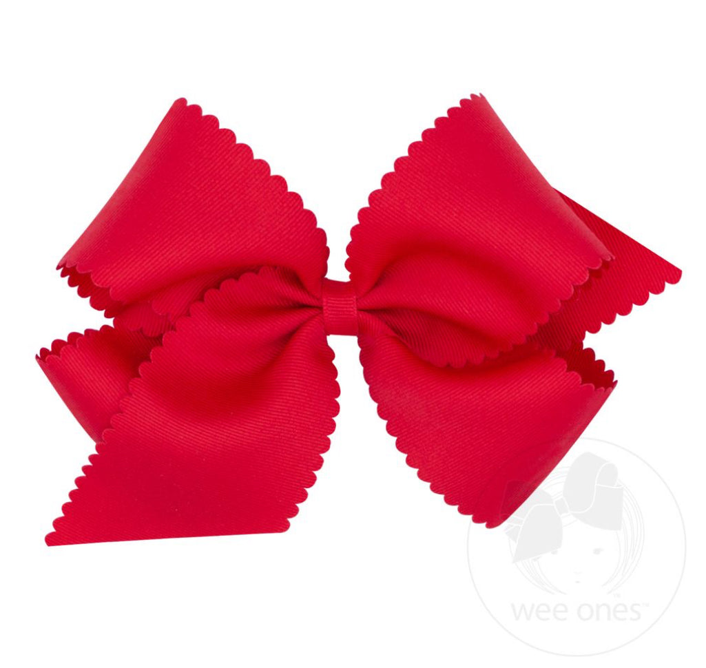 King Bow Scalloped Edge