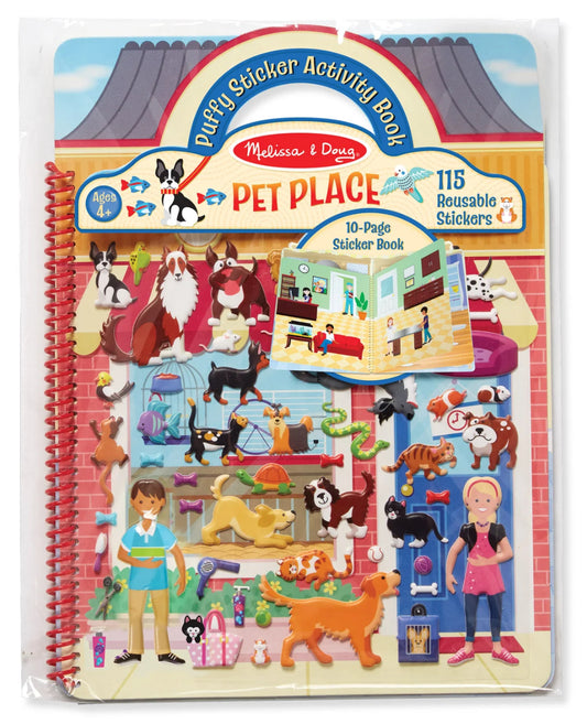 Puffy Sticker Activity Book- Pet Place