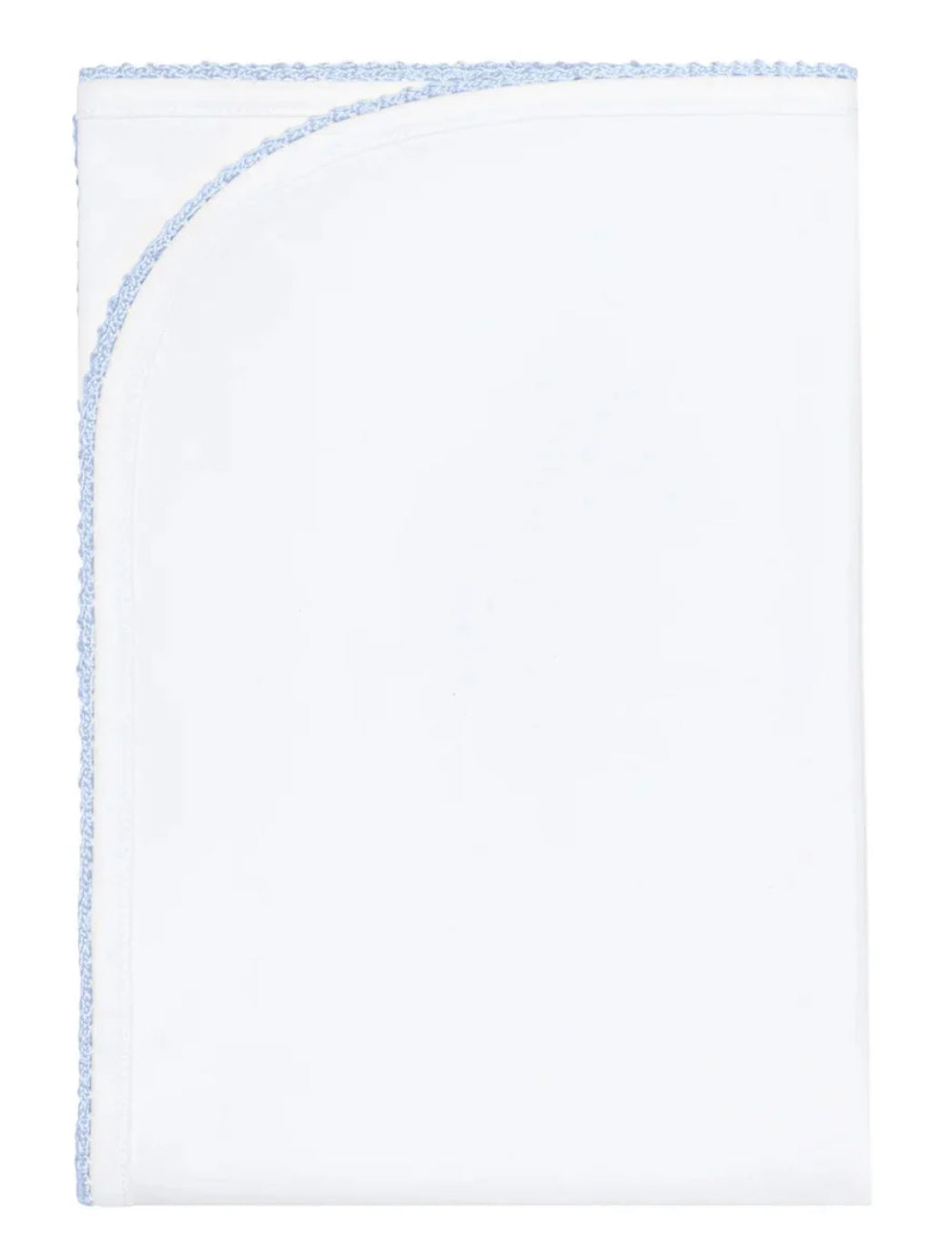 Baby Joy Boy Crochet Trim Receiving Blanket