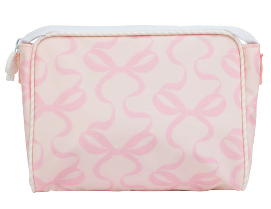 The Go Bag- Small/Bows on Pink