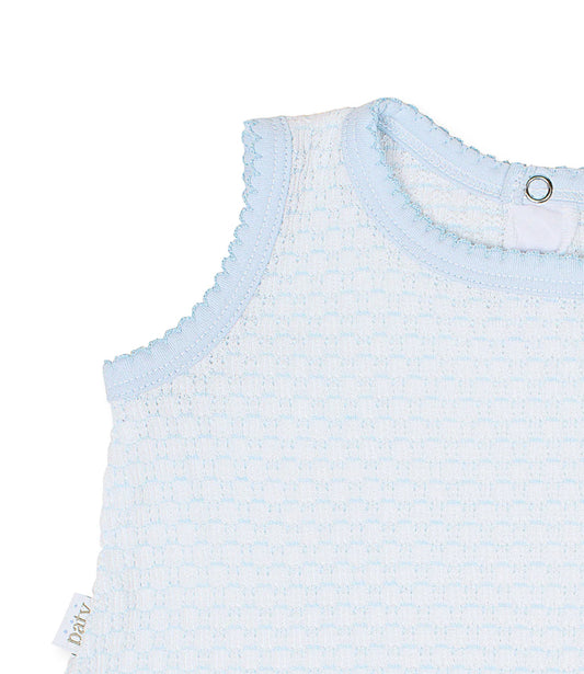 Knit 2 Piece Sleeveless Diaper Set Without Bow