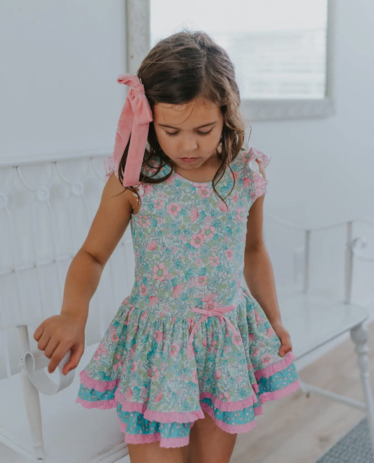 Farrah Leotard- Rose Water Blossom