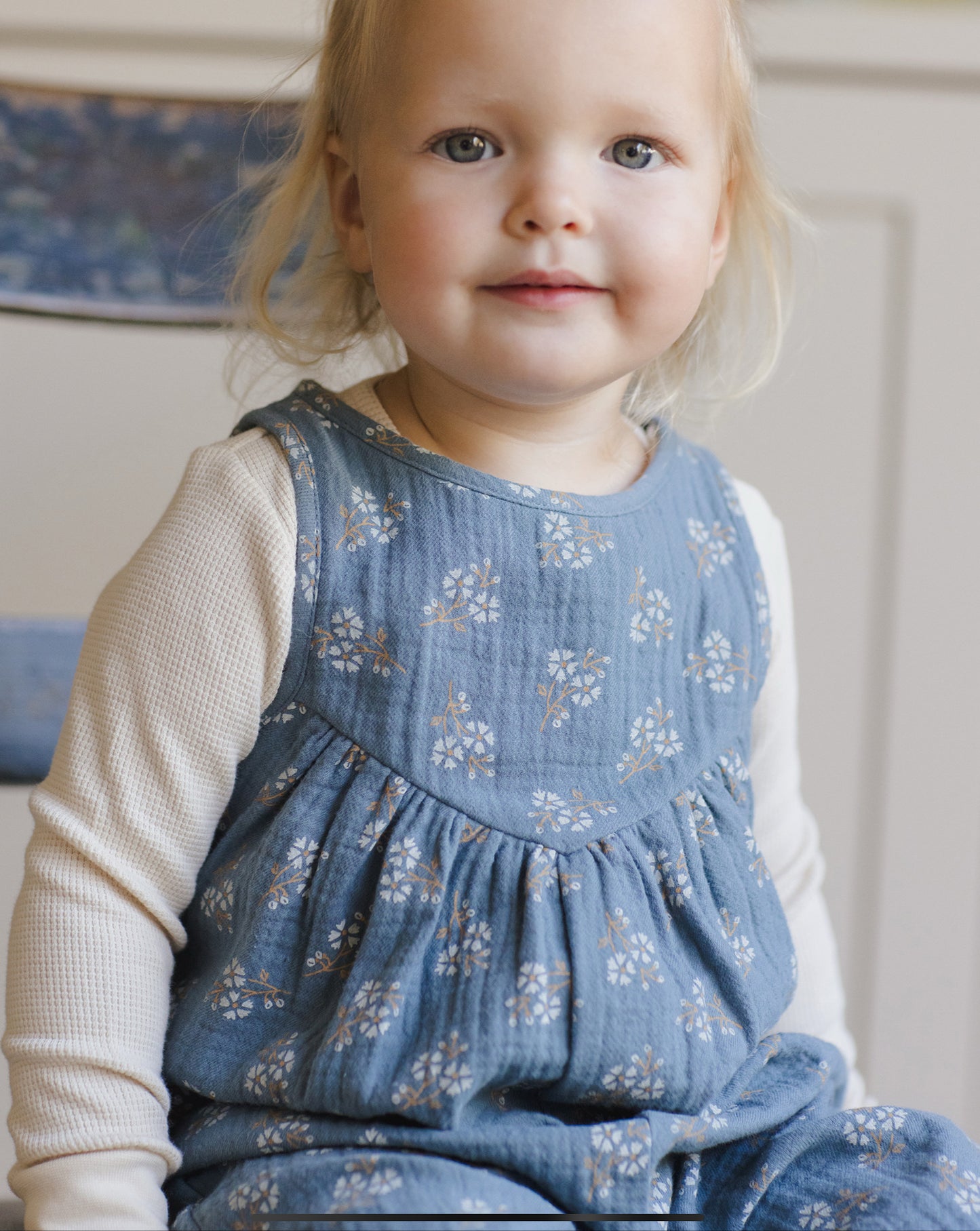 Maisie Overall- Blue Floral