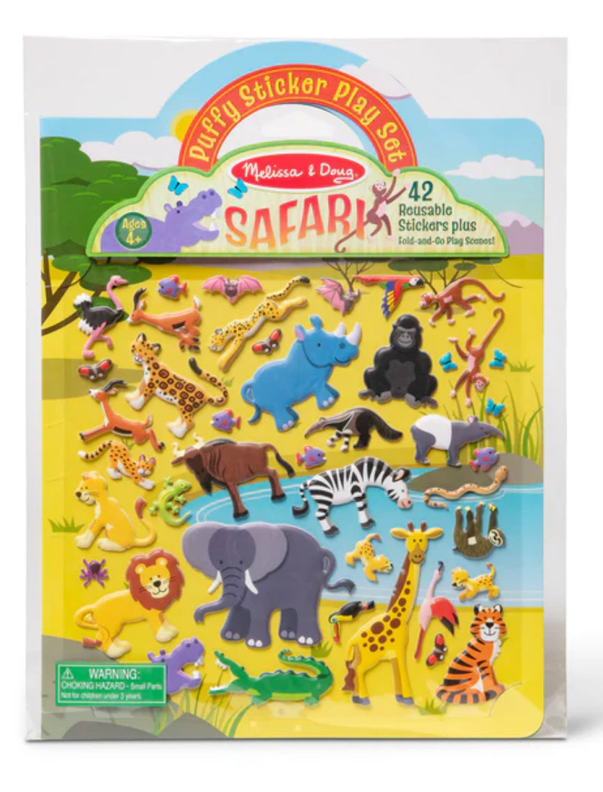 Puffy Sticker Activity Book- Safari