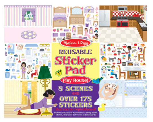 Reusable Sticker Pad- Playhouse