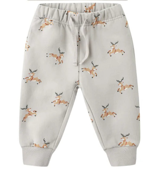 Relaxed Fleece Sweatpant- Reindeer