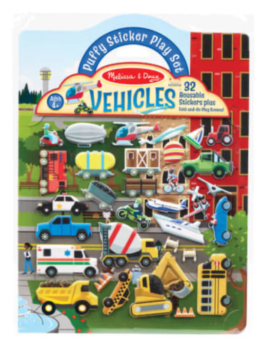 Puffy Stickers- Vehicles