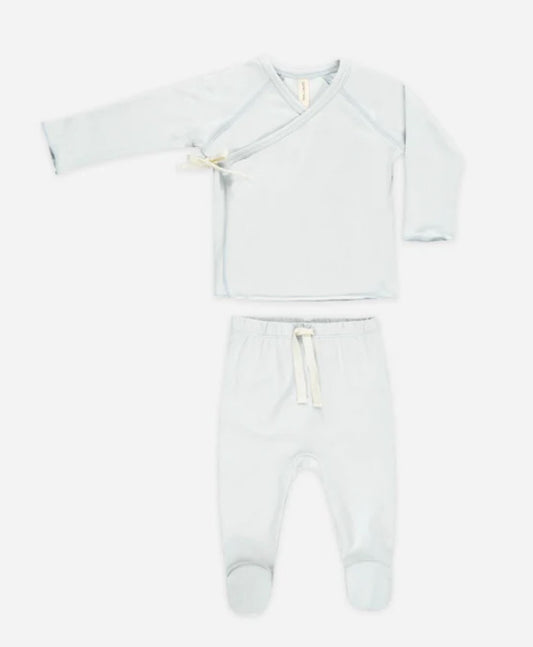 Wrap Top & Footed Pant- Fog