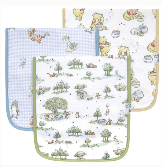 Hundred Acre Wood Burp Cloths