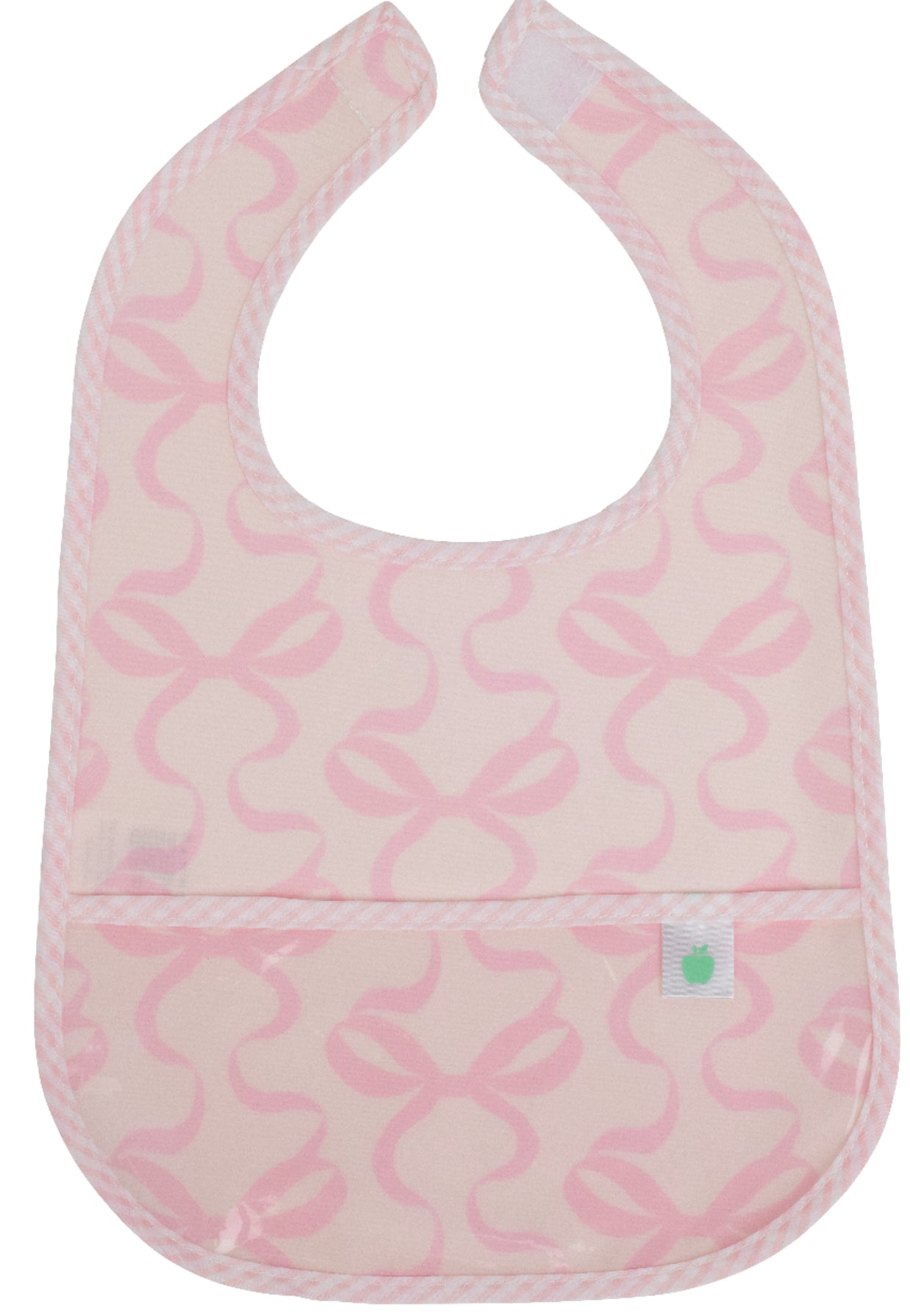 The Wipe it Bib- Pink Bows