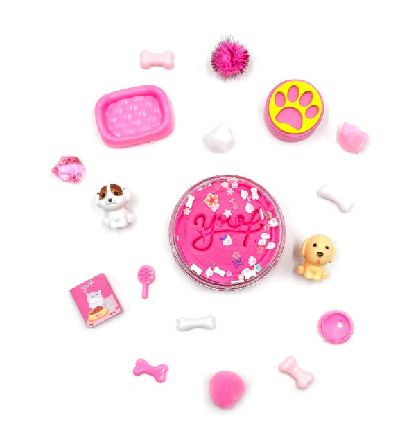 Grab & Go Dough Jar- Pink Pet Shop